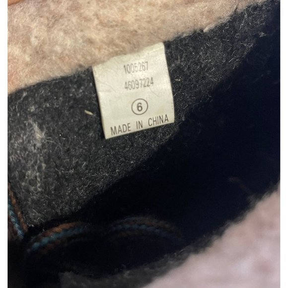 Genuine Duck Boots TM Wool Blend Insulated Mens Size 6 Brown Green Rain - Picture 9 of 10